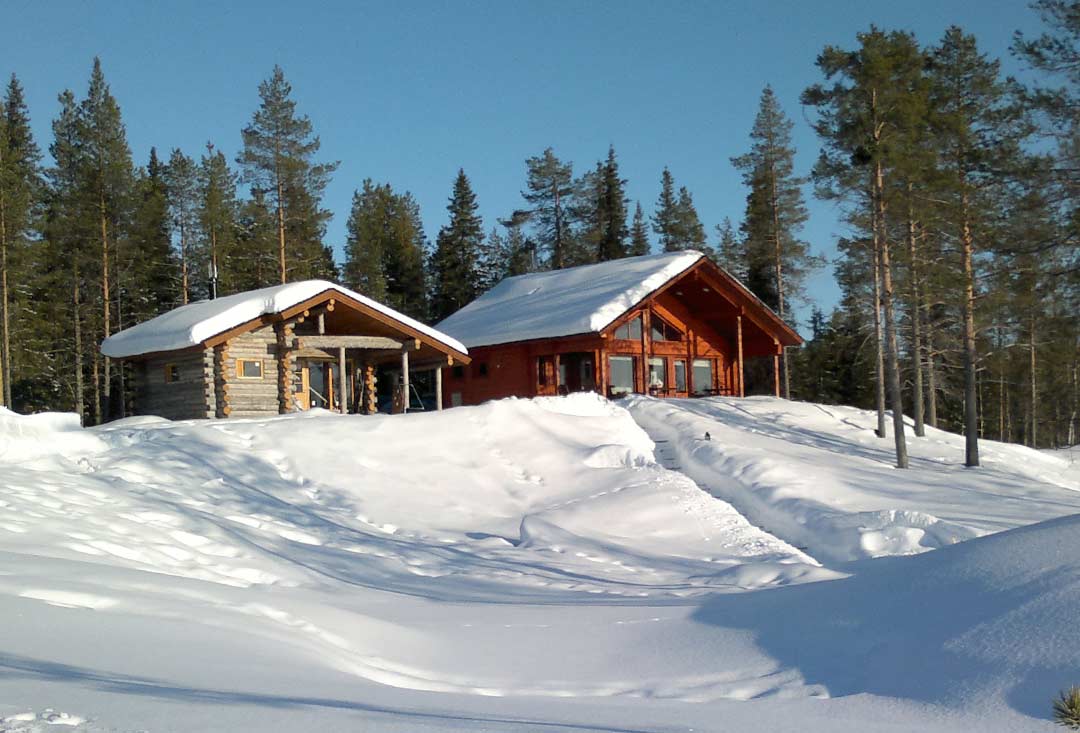 Villa kanger kuusamo talvella